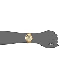 Bulova Classic - Reloj de pulsera de acero inoxidable con diamantes, dorado, 31 mm