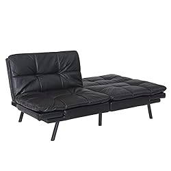 ERYE 3 in 1 Upholstered Futon Loveseat Convertible