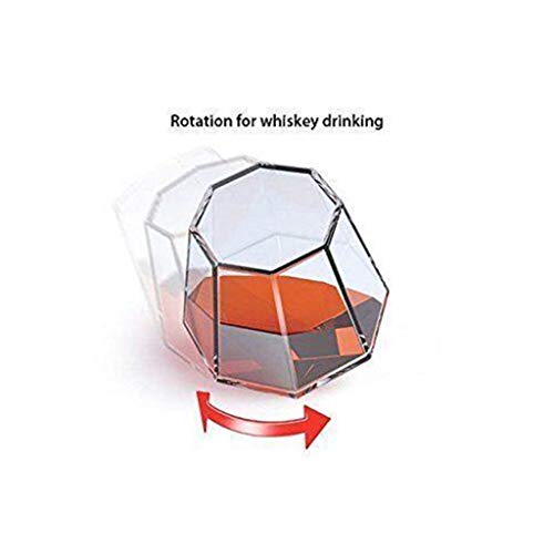 Rucan Glass Diamond Whiskey Glass Creative Fashion Classical Oblique Cup Wine