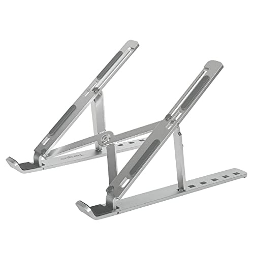 Targus Support portable ergonomique pour ordinateur portable et tablette – Accessoire de bureau favorisant une meilleure position – Support PC portable – Gris, AWE810GL