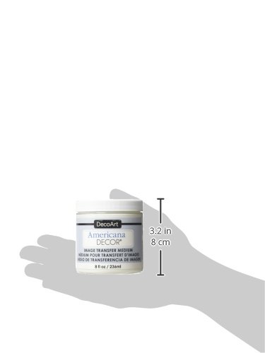 image for Deco Art Image Transfer Medium Paint, 8-Ounce, Clear, White