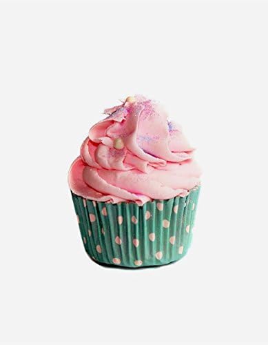 NEW YORK'S BATHHOUSE Cotton Candy Cupcake Bath Bomb, Pink