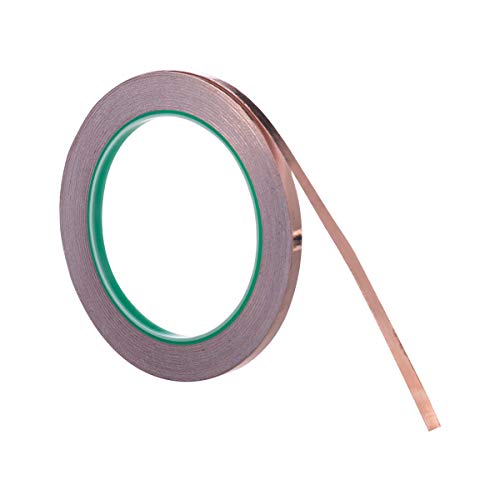 Vasdoo Copper Foil Tape (1/4inch X 22yards) with Conductive Adhesive for EMI Shielding, Stained Glass, Paper Circuits, Electrical Repairs, Grounding - Thumbnail 4
