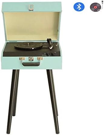 DNAN Retro phonograph, creative record player Bluetooth stereo European record player sky blue