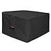 Porch Shield Fire Pit Cover - Waterproof 600D Heavy Duty Fade Resistant Square Patio Fire Pit Table Cover Black - 40 x 40 inch