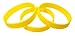 TheAwristocrat 1 Dozen Multi-Pack Yellow Wristbands Bracelets Silicone Rubber, Select from a Variety of Colors, Adult, 202 mm, Yellow