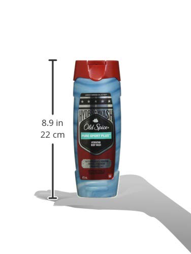 OLD SPICE HYDRO WASH BODY WASH HARDEST WORKING COLLECTION PURE SPORT PLUS 16 OZ, 0.9 POUND