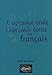 L'expression orale et l'expression écrite en français by