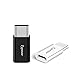 USB C Adapter, Typesee Type C to Micro USB Adapter (4-Pack) Hi-Speed Data Syncing and Charging Works with MacBook ChromeBook Pixel Nexus 5X Nexus 6P Galaxy S8/S8 Plus and More (Black & Silver)