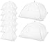 Iconikal 15 x 15-inch Food Serving Tents, White, 8-Pack