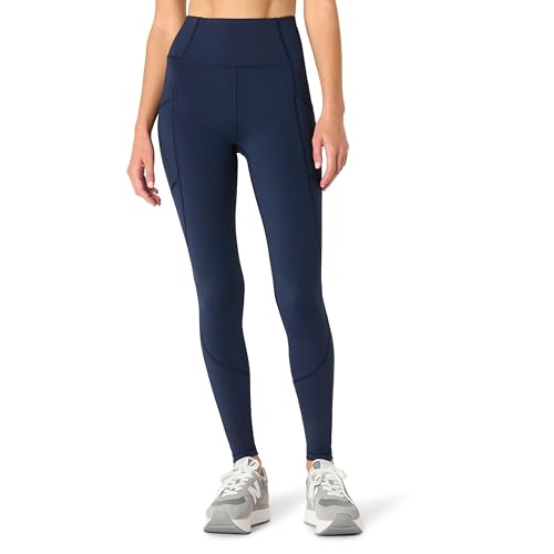 Amazon Essentials Women's Active Total Train Gym Workout Leggings, Navy, X-Small