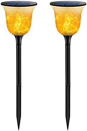 Ousman Solar Garden Light Waterproof Flashing Flame Outdoor Path Lights Dancing Flame Lighting