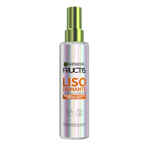 Fructis Spray Liscio Diamante, Brillantezza e Morbidezza, 100H Brillantezza Intensa, Liscio Senza Crespo, Sensazione Leggera, Protezione Termica, 150 ml