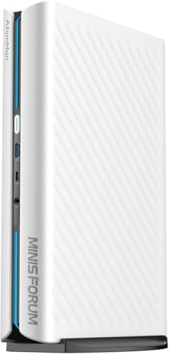 MINISFORUM G1 Pro Gaming Mini PC, Ryzen 9 8945HX, 16C/32T up to 5.4GHz, GeForce RTX 5060 8GB GDDR7,32GB DDR5, 1TB SSD, 5GbE, Wi-Fi 7, Quad 4K, 245W Performance Compact Desktop