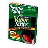 Breathe Right Nasal Strips, for Colds, with Vicks Mentholated Vapors, Large 10 ea
