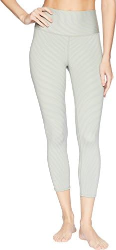 ALO Women's High Waist Airbrush Capris Pistachio Waves Medium 21