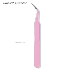 KLDKUST Stainless Steel Eyelash Extension Tweezers