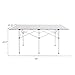 Svance YQBOOM Folding Tables Camping Roll Up Portable Iron Legs Frame Compact Aluminum Table for Outdoor Picnic Hiking BBQ (55″ L x 27. 5″ W x 26. 5″ H)thumb 1