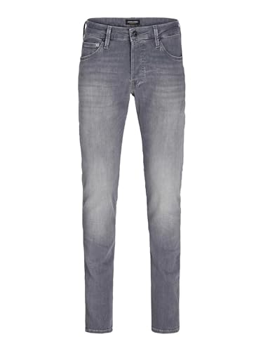 JACK & JONES Jjiglenn Jjicon JJ 257 50sps Noos, Vaqueros Slim Hombre, Gris (Grey Denim), W33/L32 (Talla del Fabricante: 33)