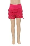 Girls' Crochet Lace Layered Shorts