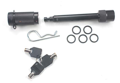 AC-DK Universal Winch Mount Plate Cradle Mount Bracket Come with 5/8'' Hitch Lock Pin Including 3 Keys for Recovery Winch Mounting and Operation