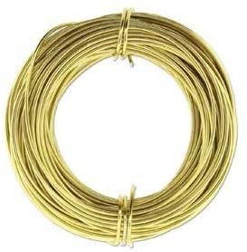 Aluminum Craft Wire 12 Gauge 39 Feet Light Gold