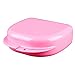 Dental Care Orthodontic Retainer Mouthguard Dentures Case Box (Pink)