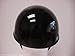 Size L Motorcycle Biker Cruiser Novelty Gloss black Polo Half Helmet Low Profile Touring
