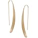 14K Gold Plated Bar Earrings for Women - Long Thread Dangle Earrings - Threader Drop Earrings - Hypoallergenic and Safe for Sensitive Ears