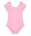DANSHOW Girls Short Sleeve Leotard with Skirt Kids Dance Ballet Tutu Dresses(3027-S-08)