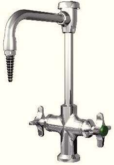 L412VB - Swing Faucet - Deck-Mounted Gooseneck Mixing Faucets, with Vacuum Breaker, WaterSaver Faucet - Each