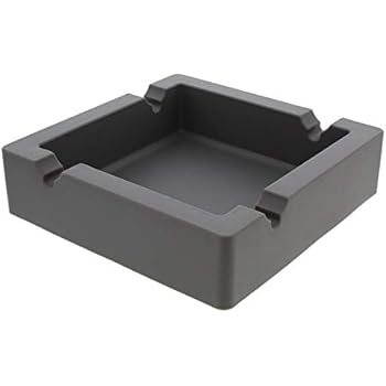 7Penn Large Silicone Ashtray for Cigars Cigarette Ashtray Outdoor Ashtray, Ash Tray Outdoors and Indoors - Gray