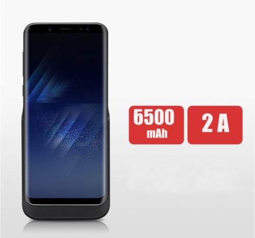 Samsung Galaxy S8 Plus Battery Case Slim, Mbuynow 6500mAh Rechargeable External Backup Portable Charger Extended Battery Power Bank Charging Case Cover for Samsung Galaxy S8+ (Black)