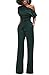 ONLYSHE Womens Sexy Half Sleeve One Shoulder Tied Waist Bodycon Party Clubwear Jumpsuit Rompers