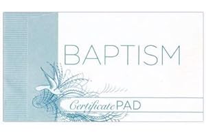 B&H Publishing Group Certificate-Baptism Pad (8 x 6) (Pack of 25)