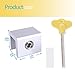 6 Pieces Adjustable Sliding Window Locks Stops Aluminum Alloy Door Frame Security Lock with Keys