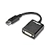 gofanco DisplayPort to DVI Adapter - Black Male to Female for DisplayPort Enabled Desktops and Laptops to Connect to DVI Displays primary