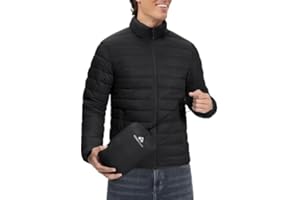 Pioneer Camp Mens Lightweight Packable Puffer Jacket Winter Insulated Puffy Coat Water Repellent Warm Quilted Jackets Travel