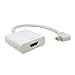 HDMIHOME Right Angled 90 degree Mini DisplayPort DP to HDMI Female Cable Adapter White Color 20cm for Macbook and ATI