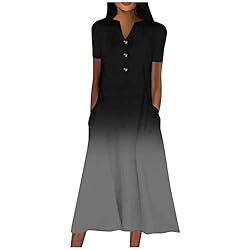 House Dress for Women Elderly Women's 2024 Casual