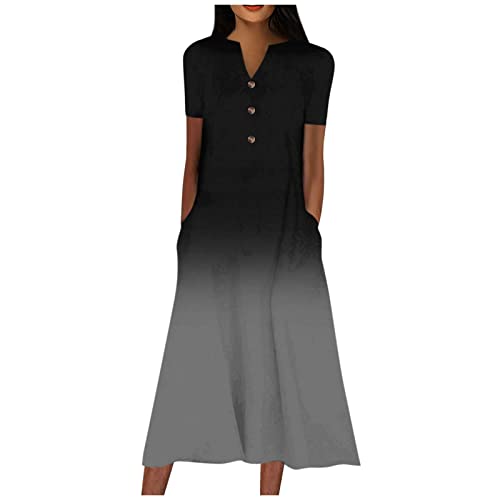 House Dress for Women Elderly Women's 2024 Casual