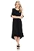 iconic luxe Women's Premium Knit Cropped Bell Midi Dress