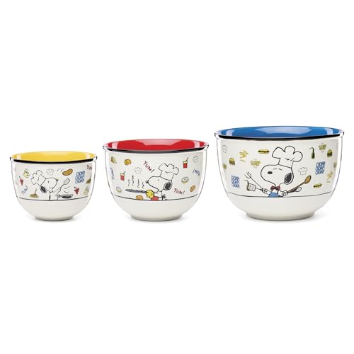 Lenox 897579 Chef Snoopy 3-Piece Bowl Set