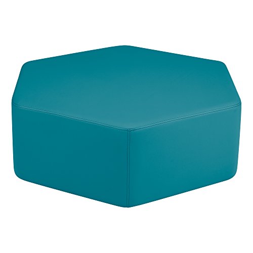 Sprogs 12" H Structured Hexagon Stool -Flexible Modular Collaborative Soft Seat…