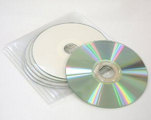 5 x Ritek full-face Thermal CD-R Recordable Discs With 52 x Recording Speed in Dragon Trading Plastic Wallets With Flap