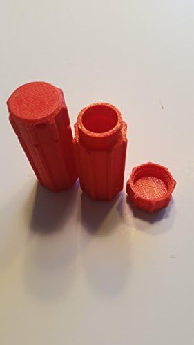 Two, 3d Printed Screw Top Geocache Containers