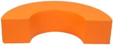 Popcorn Furniture Arched Three Seater Sofa (Orange)