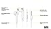 Design By Morelli Stereo Hi Fi Wired In Ear Headset 3.5mm with Flat Cable and In-line Mic White