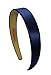 Funny Girl Designs 1 Inch Wide Satin Headband (Navy Blue)