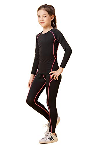 Coralup Kids Compression Sets Sport Base Layer Boys Thermal Underwear Suits Fitness Clothing 2PCS 4 13Years